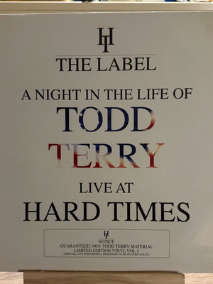 Todd Terry 2xVinyl Live at Hard Times used, electronic