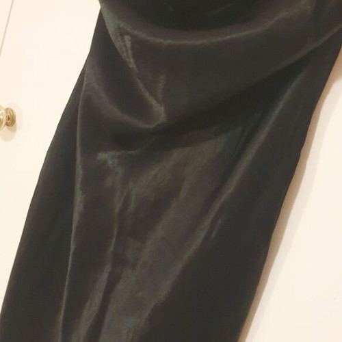 Satin dress Bershka with unique straps like new, black, size S