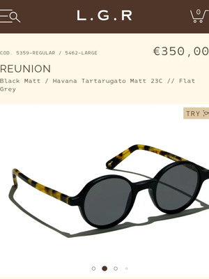 L.G.R sunglasses like new, black without case
