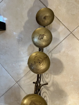Large candlestick holder, 85 cm length