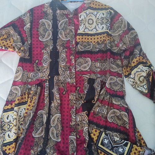 Semizie Mao-style blouse dress new, one size