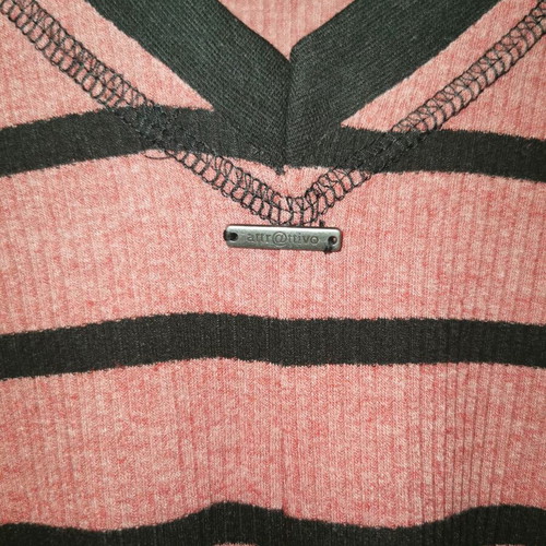 Attrattivo striped dress like new, size M, dusty pink