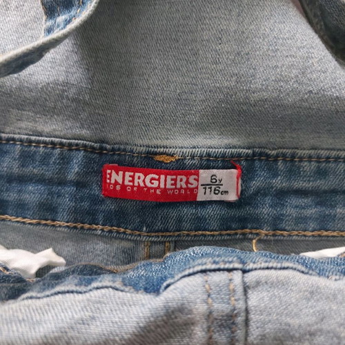 Energiers salopette No6 116 cm used, soft denim fabric