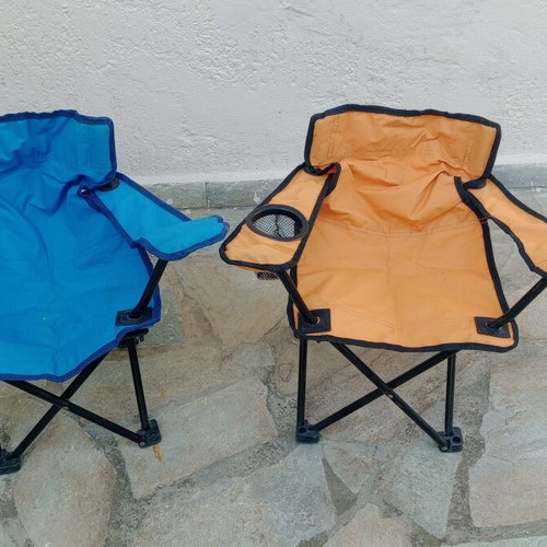 Folding beach chairs for small children, set of 2