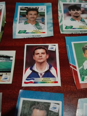 Panini France 98 stickers used, pack of 13 pieces