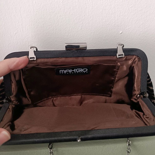 Makgio crossbody bag new, black bronze