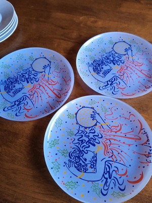 Колекционерски чинии като нови, комплект от 3 с дизайн на Стахопулос