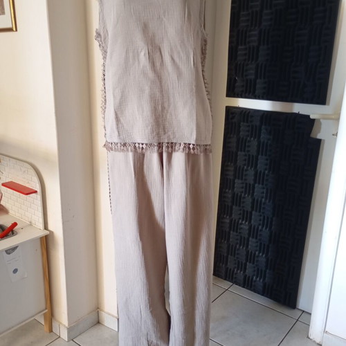 Luna cotton women's set L/XL like new, beige