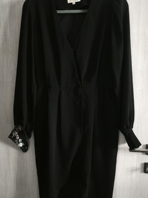 Lynne wrap dress like new, size 40, black