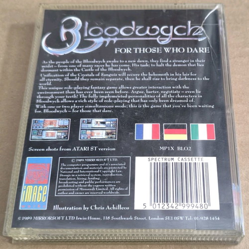 Bloodwych (Image Works) ZX Spectrum cassette used