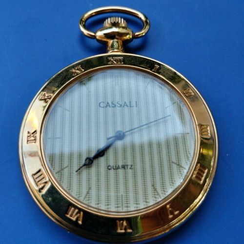 Cassali pocket watch new gold color without cover