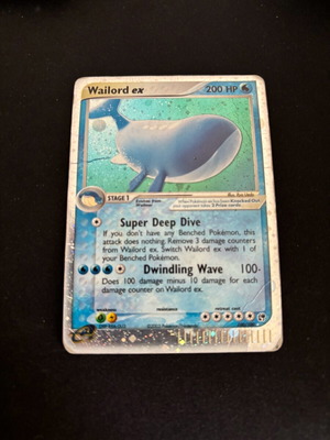 Wailord Ex Sandstorm Set Nintendo Pokemon TCG μεταχειρισμένο Ultra Rare