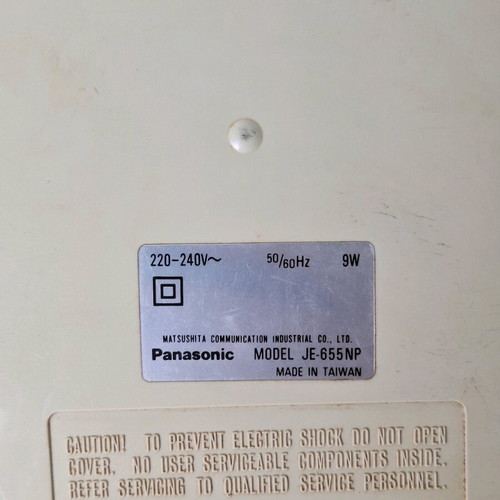Panasonic JE-655NP professional printing calculator used, 12 digits