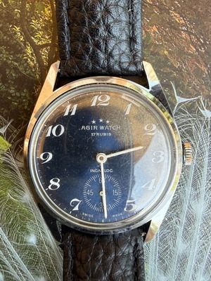 Agir ρολόι vintage 34mm μεταχειρισμένο, ελβετικό dress watch