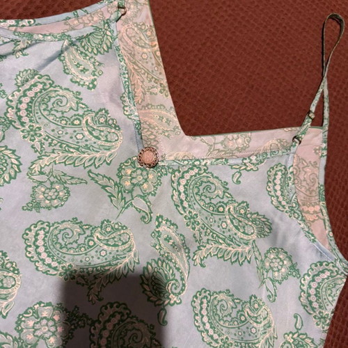 Lynne summer set used, green and turquoise, pants size 38, top size 42