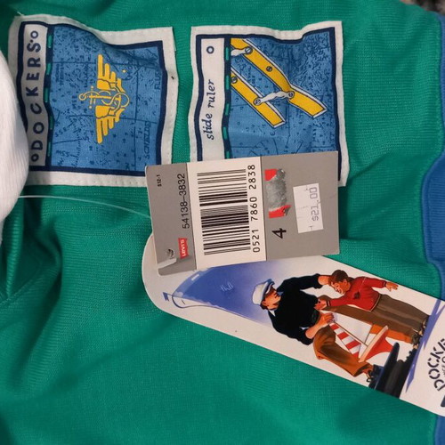 Boys' t-shirt 4 years new, size 116 cm, blue and green