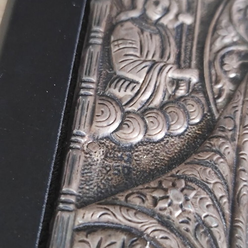 Silver Icon Panagia Anagennisis 17 x 14 cm used, silver 950