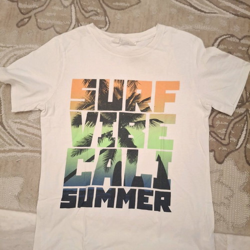 H&M Kids' Short-Sleeve T-Shirt Like New, White, 12-14 Years