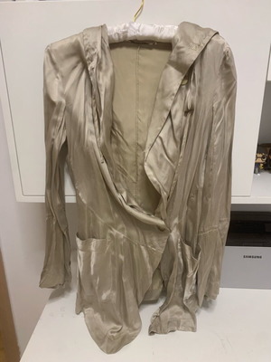 Rococo satin blazer like new, beige, size S