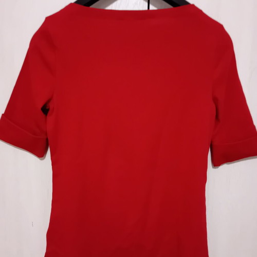Lauren Ralph Lauren women's red 3/4 sleeve blouse, small
