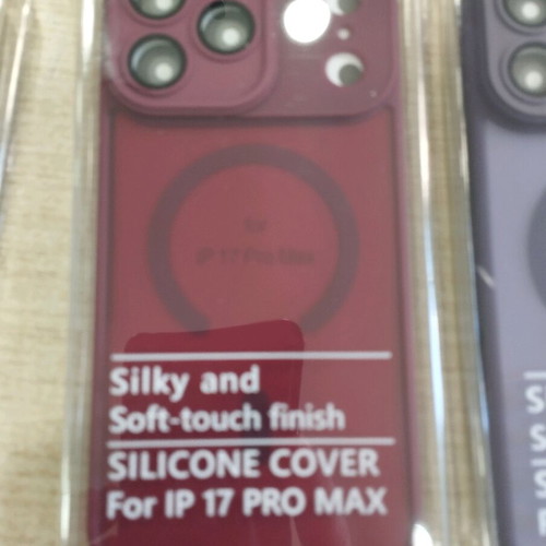 MagSafe Cases for iPhone 17 Pro Max semi-transparent new with colored edges