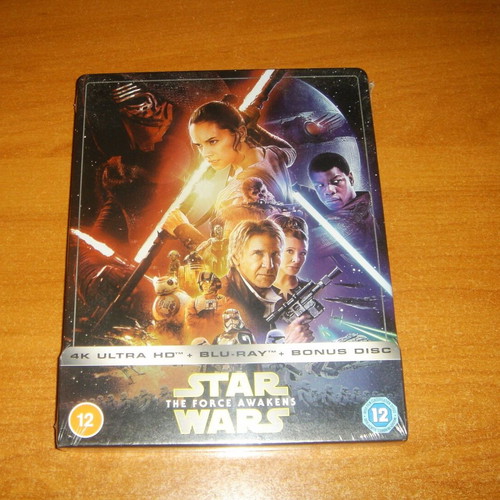 Star Wars The Force Awakens Steelbook καινούργιο, αγγλική έκδοση 4K Ultra HD Blu-Ray