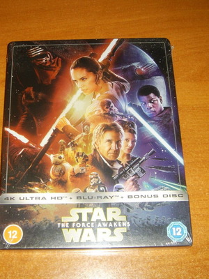 Star Wars The Force Awakens Steelbook καινούργιο, αγγλική έκδοση 4K Ultra HD Blu-Ray