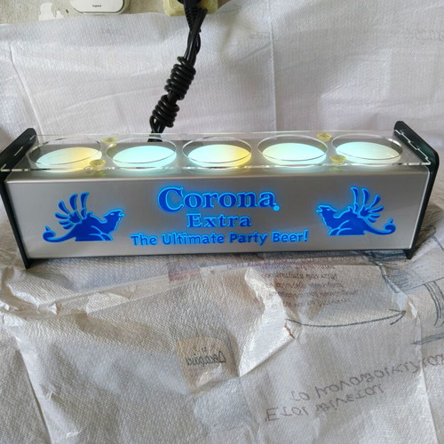 Corona Extra LED Shot Glass Display Stand new, 5 slots