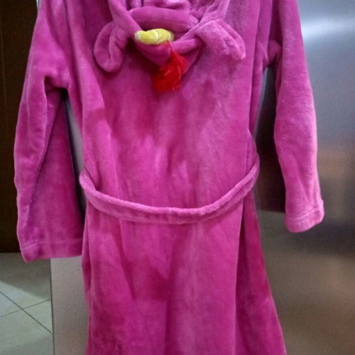 Children's bathrobe size 14 like new, pink