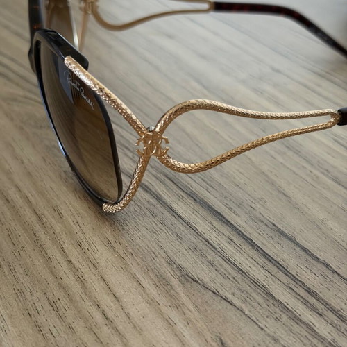 Roberto Cavalli sunglasses used, gold and brown