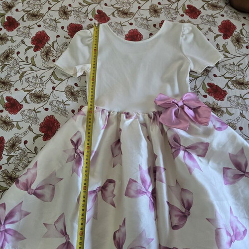 H&M dress like new, sizes 134/140, white and pink