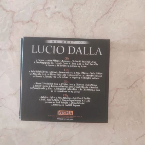 The Best of Lucio Dalla 4 CD Boxset, Sony Music