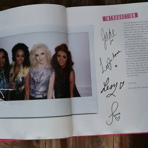 Little Mix Ready to Fly hardback book used with signed autograph