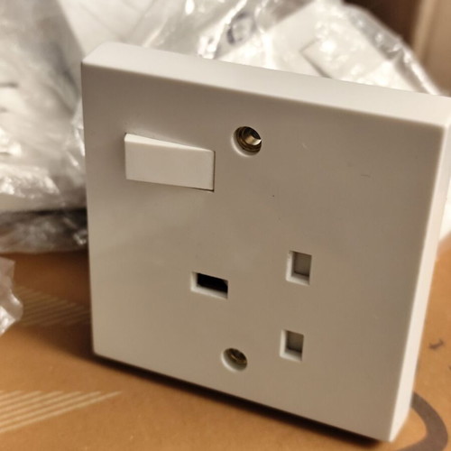 SVG single flush sockets white new, set of 6 pieces