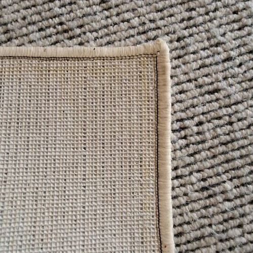 Wool rug like new, 320cm × 416cm, beige with black stripes