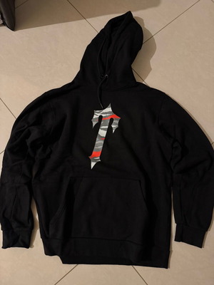 Trapstar hoodie L like new, black