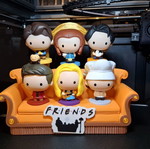 Friends couch display for figures