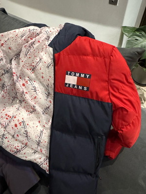 Tommy Jeans jacket like new, white and red