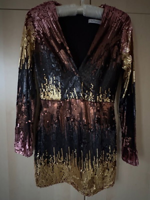 Sequin dress like new, multicolor, by Orene Angelopoulos