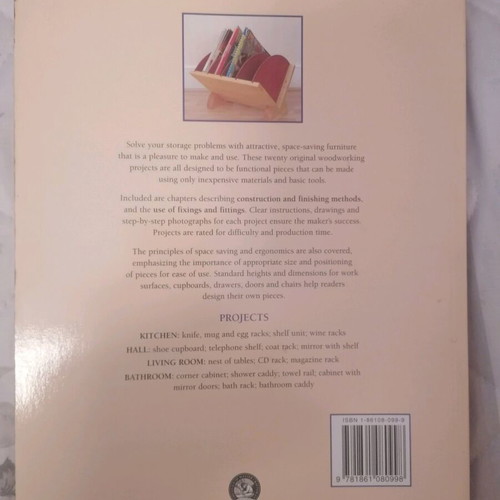 Book in English for DIY small furniture projects at home new