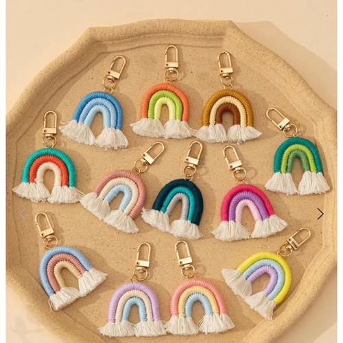 Boho rainbow bomboniere new, macrame natural style