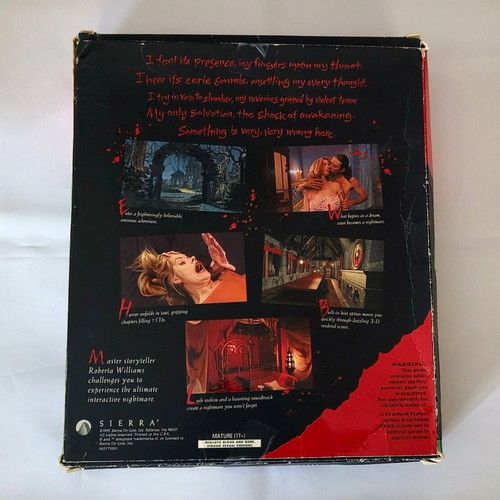 Phantasmagoria παιχνίδι PC μεταχειρισμένο, περιπέτεια, Sierra big box