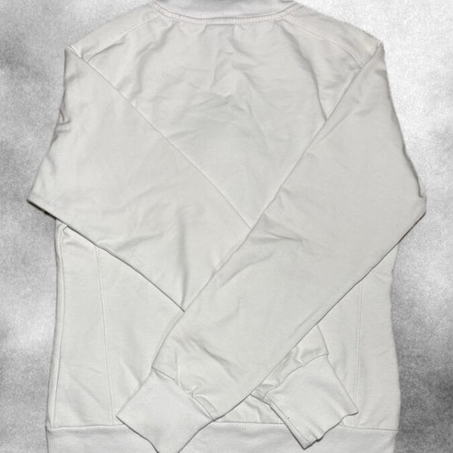Reebok White Track Jacket with Pink Accent like New