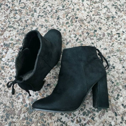 Alta Moda ankle boots used, black with chunky heel