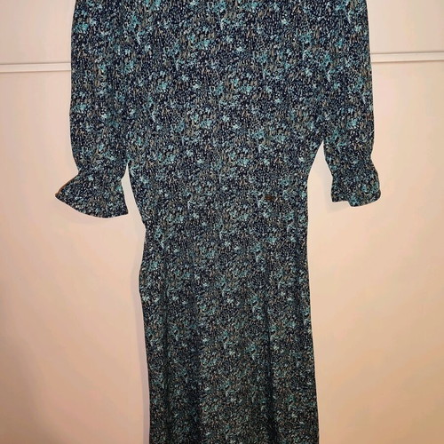 Midi dress Regalinas like new with blue and turquoise print