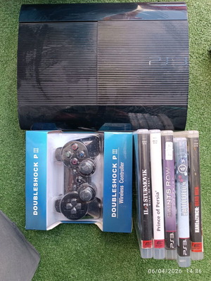 PlayStation 3 (PS3) употребяван комплект с контролер и игри