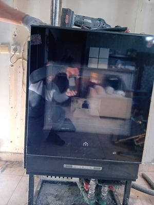 Edilkamin Idropellbox 15.6 kW water pellet fireplace used