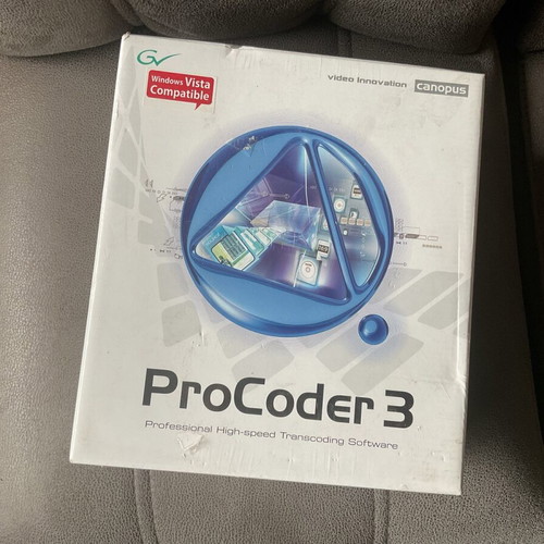 Canopus ProCoder 3 new professional video transcoding software
