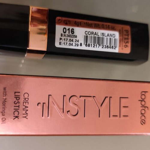 Topface lipstick creamy coral color new