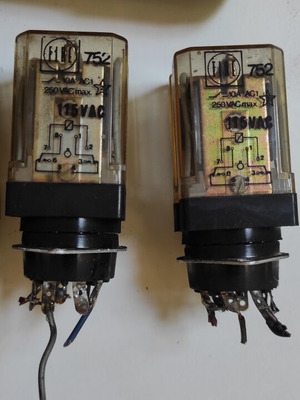 Electrical parts used from elevator control panel